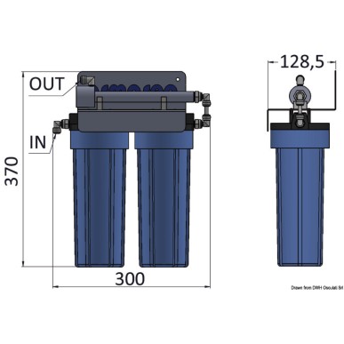 Purificateur d'eau LED 300 12/24 V | EAN 8033137216442 Ref 50.247.10