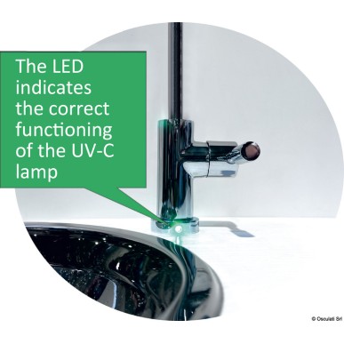 Purificateur d'eau LED 300 12/24 V | EAN 8033137216442 Ref 50.247.10