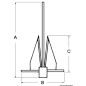 
Ancre Danforth inox 22 kg 
