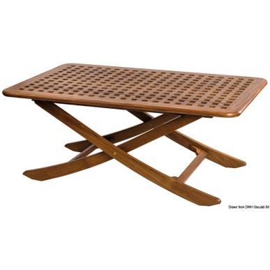Table teck pliante 110x70 cm | EAN 8033137173325 Ref 71.305.60