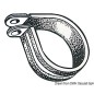 
Collier de serrage inox caoutchouté 12 mm 
