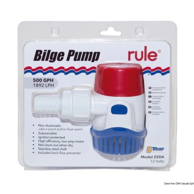 Pompe cale immergée Rule New Generation 1100 12 V | EAN 42237104694 Ref 16.473.12