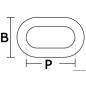 
Chaîne inox calibrée 10 mm x 25 m 
