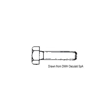 Vis tête hexagonale filetée 5x50 AISI 316 316.933/5X50| EAN 8033137181290 Ref A4-933-05X050