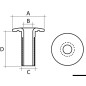
ROPEYE ROTDP16 Ø 16 mm aluminium anodisé 
