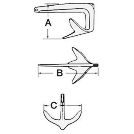 
Ancre Trefoil 12,5 kg 
