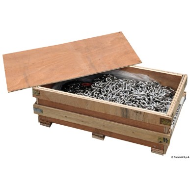 Chaîne galvanisée calibrée 12 mm x 50 m | EAN 8033137066764 Ref 01.373.12-050