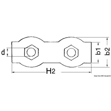 Serre-câble inox double 3 mm | EAN 8033137073045 Ref 04.512.03