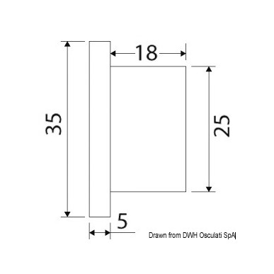 
Lumière courtoisie LED  encastrer 12/24V 3W blanc 

