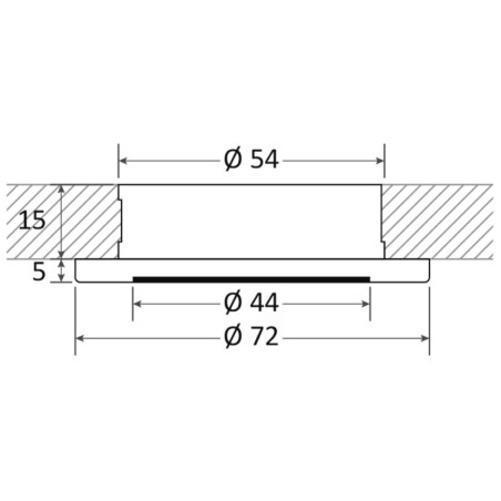 
Spot LED encastrement réduit Polis blanc dimmerabl 
