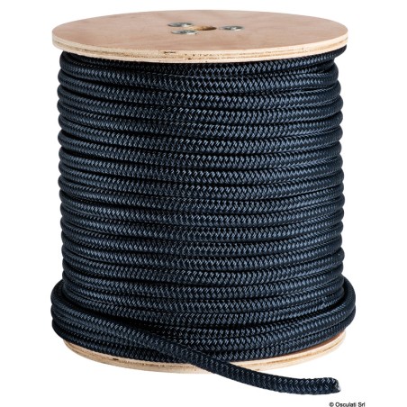 
Double tresse bleue 6 mm 
