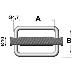 
Boucle inox 25 mm 
