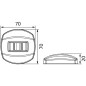 
Feu navigation led NEMO -135° poupe Blister montage vertical
