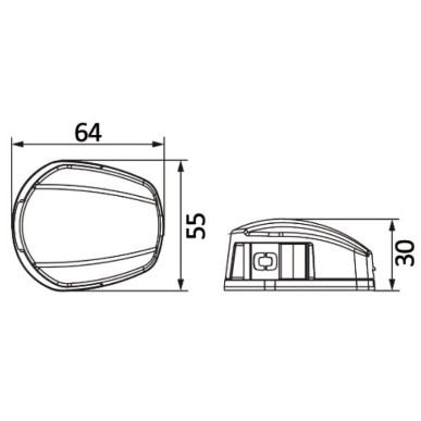 Feux LED de route Nemo, montage horizontal| EAN 8033137199745 Ref 11.480.05BU
