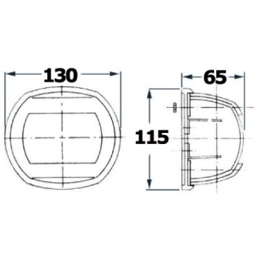 Feux de navigation Maxi 20 acier inox AISI316 poli miroir| EAN 8033137012952 Ref 11.411.71