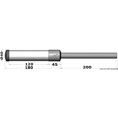 Hampe extractible lumineuse LED table| EAN 8033137050046 Ref 13.440.02