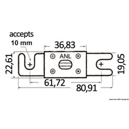 
Fusible haute capacité 100 A 
