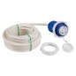 
Fiche + câble 10 m blanc 30 A 
