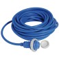 
Fiche + câble 10 m blanc 30 A 
