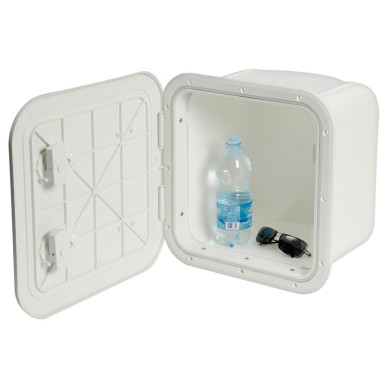 Caisson blanc + porte 285 x 285 mm façade L | EAN 8033137035722 Ref 20.316.00