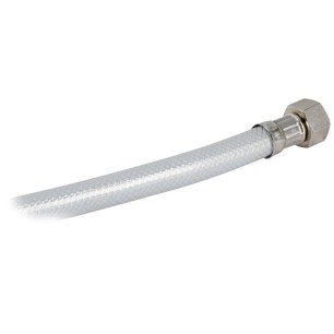 
Boîtier douche inox New Edge tuyau PVC 4 m 
