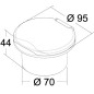 
Douche inox Classic Evo tuyau PVC 2,5 m 
