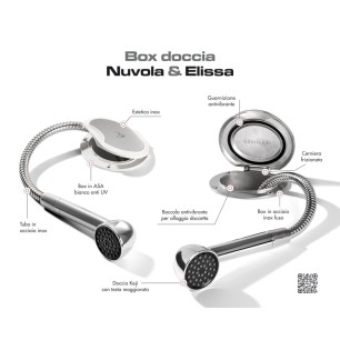
Boîtier douche Elissa douche Keji tuyau nylon 4 m 

