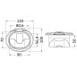 
Douche de pont Nuvola douche Keji tuyau PVC 4m 

