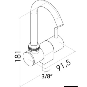
Robinet orientable Slim eau froide 
