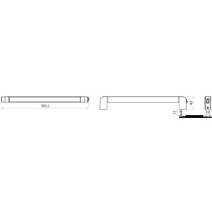 
Plafonnier LED Slash orientable 325° 24 V 
