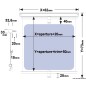 
Rideau  anrouler Oceanair Cabinshade 550 x 600 mm 
