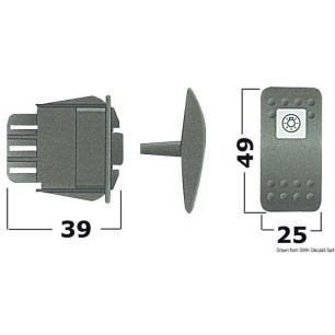 
Interrupteur (ON)-OFF-(ON) LED rouge 12 V 
