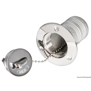 
Bouchon laiton chromé WATER 38 mm 
