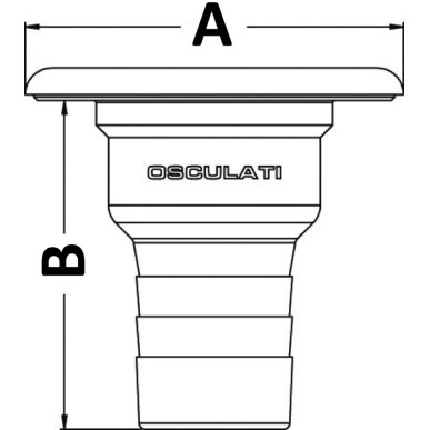 Bouchon de nable Clever protect.moulée Ø 50mm FUEL  Ref 20.463.01