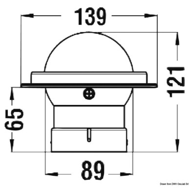 Compas tactique de régate RIVIERA 3" blanc | EAN 8033137114885 Ref 25.030.51