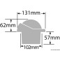 
Compas encastr. RITCHIE Helmsman 3"3/4 blanc/blanc 
