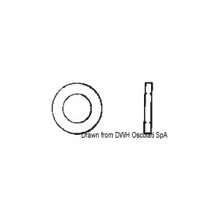 Rondelle plate large 16x48 AISI 304 ROND16X48| EAN 8033137177460 Ref A2-9021A-16X048