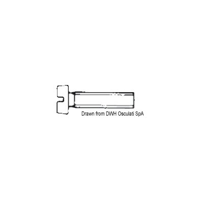 Vis tête cylindrique filetée fendue UNI 6107 DIN 84| EAN 8033137180934 Ref A4-84-03X035