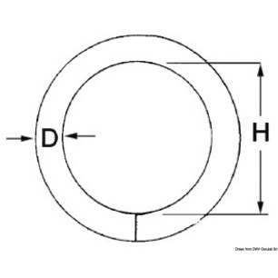 
Anneau rond 6x30 mm 
