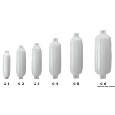 
Pare-battage Polyform G6 blanc 
