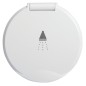 
Boîtier douche blanc Classic Evo tuyau PVC 4 mm Montage  plat
