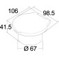 
Coffret douche Elegant blanche tuyau PVC 4 m Montage  plat
