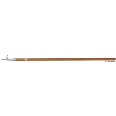 Gaffe laiton chromé + bois 260 cm | EAN 8033137121746 Ref 34.459.12
