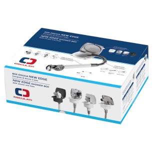 
Coffret douche chromé New Edge tuyau inox 2,5 m 

