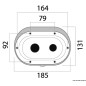 
Coffret douche Oval + porte sortie arrière 185x131 

