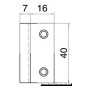 
Fermeture Flush Lock ovale Bulk (20 pcs) 
