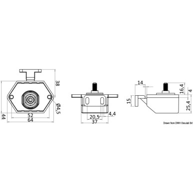 Pêne bouton Self-Latching | EAN 8033137211850 Ref 38.182.40