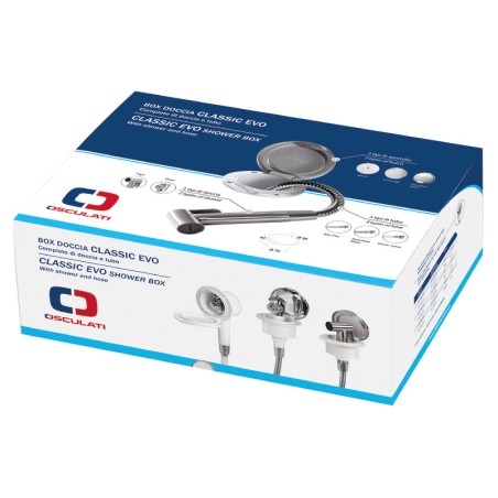 
Coffret douche inox Classic Evo tuyau inox 4 m 
