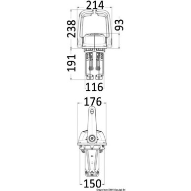 Boîte de commande universelle double levier moteur double ULTRAFLEX B502| EAN 8031164430336 Ref 45.254.10