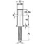 
Base chandelier AISI316 45 x 1,5 mm 

